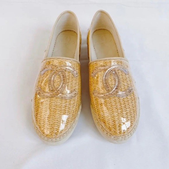 Worn twice Chanel leather and PVC espadrilles - Picture 2 of 7